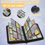 Foalgo Trading Card Binder, Card Collection Binder Album Folder with 540 Side Loading Pockets, 9 Pocket Trading Card Album Folder for TGC,MTG, Baseball Cards, Yugioh ( Blue ) - Image 5